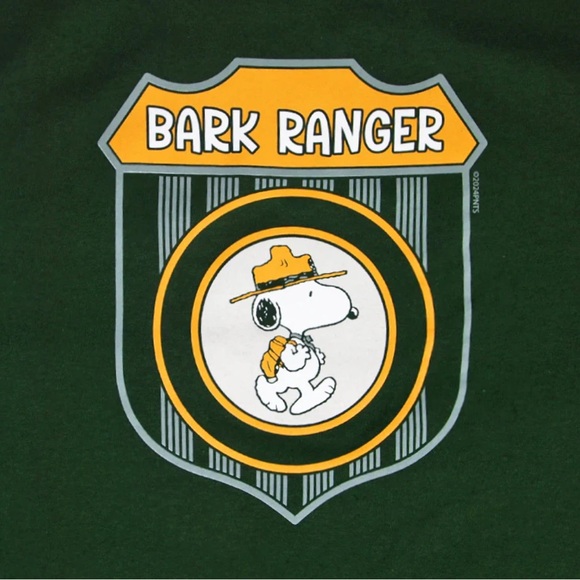 Peanuts Bark Ranger T-Shirt, Size Medium. - Picture 2 of 5